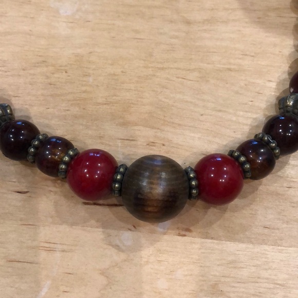 Chunky beaded necklace - Picture 2 of 3